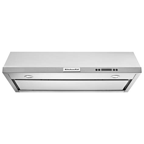 kitchenaid 30 under cabinet range hood stainless steel|400 cfm range hood 30.